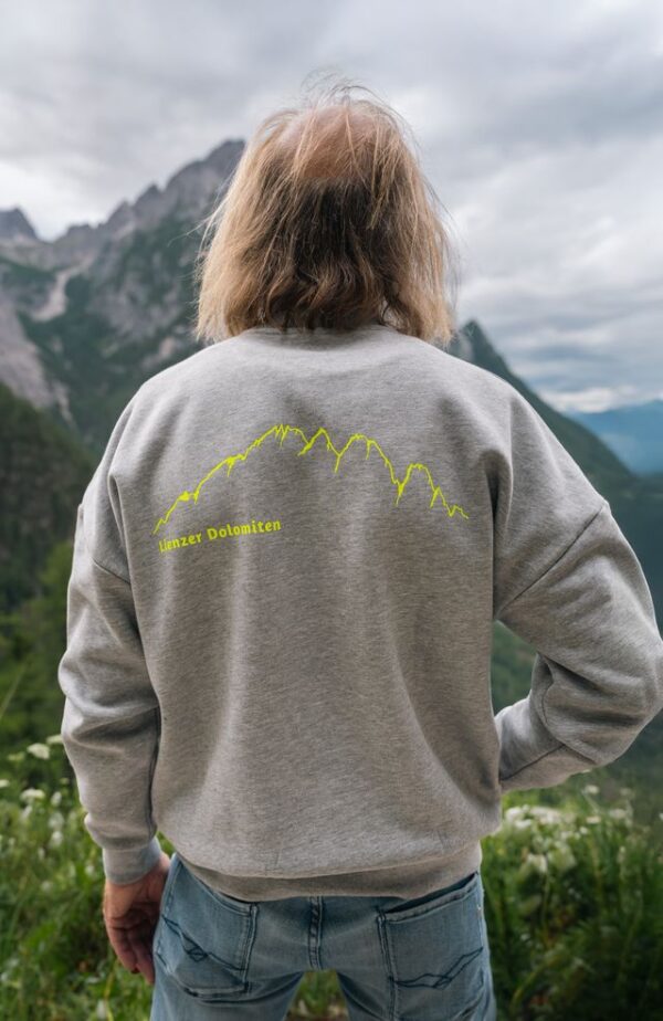 Sweater Lienzer Dolomiten grau – Bild 3