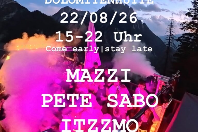 TRIBE @ Dolomitenhütte – am 22. August